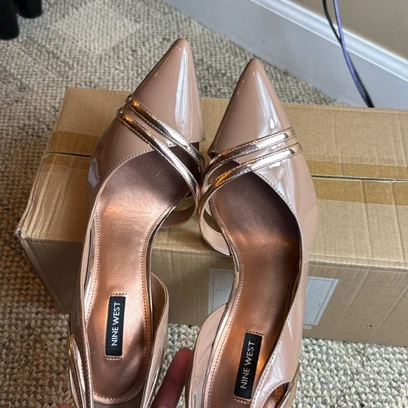 NWOT • Nine West • Women's Findme Pump • Clay/Gold • Size 10M • FABULOUS! - Picture 17 of 17